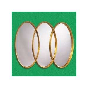  Bassett Mirror Company Mirrors Shaped Mirror   Bright Gold 