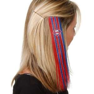   Ladies Royal Blue Red Sports Extension Hair Clips: Sports & Outdoors