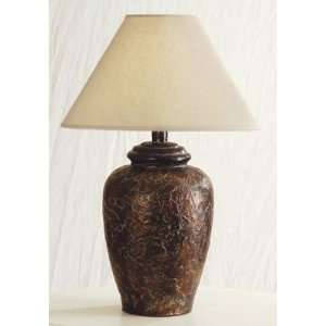  Cracked Finish Antique Bronze Table Lamp