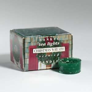  Christmas Wreath 12 Scented Tealights by Yankee Candle 
