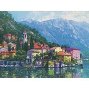   of Lake Como   Howard Behrens 17x13 CLEARANCE