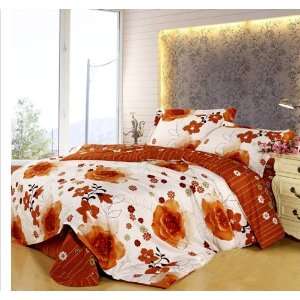 Bedding products romantic flower form design cotton twill 