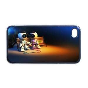  Robot Love Apple RUBBER iPhone 4 or 4s Case / Cover 