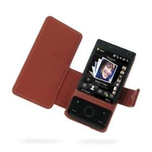  PDair Red Leather Book Style Case for HTC Touch Diamond 
