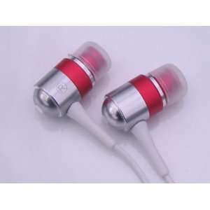   earphones earbuds for Ipod or  MP4 Player (Red) Electronics