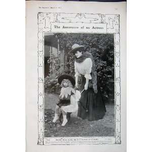   1907 Miss Kitty Gordon Mrs Beresford Daughter Garden