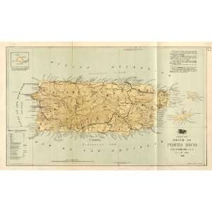  map: Puerto Rico: Home & Kitchen