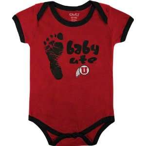  Utah Utes Infant Red Construction Site Creeper: Sports 