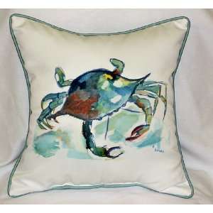  Betsy Drake HJ105 Betsys Crab Art Only Pillow 18x18