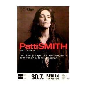  PATTI SMITH Berlin 30th July Music Poster