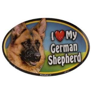  Dog Breed Image Magnet Oval German Shepherd: Pet Supplies