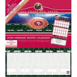  San Francisco 49ers 2009 12 Month Message Board Calendar 
