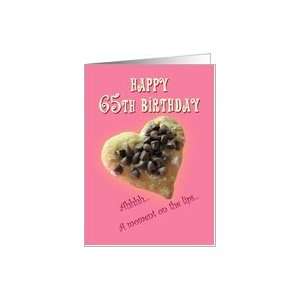  Humorous Happy 65th birthday cookie Card: Toys & Games