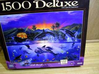 Christian Riese Lassen 1500 pc puzzle Complete Orcas  