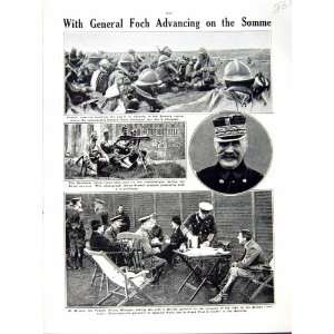   1916 WORLD WAR GENERAL FOCH BRIAND FRANCE SOMME ARMY: Home & Kitchen