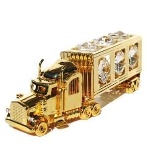  Road Train (Swarovski Crystals 24K Gold Decor) Clear 