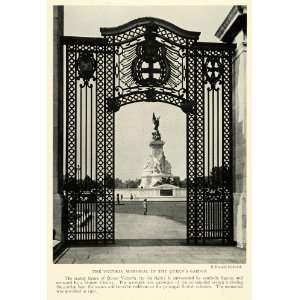  1926 Print Buckingham Palace Victoria Memorial Statue 