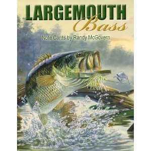  Largemouth Bass   12 Fish Note Cards with Full color 