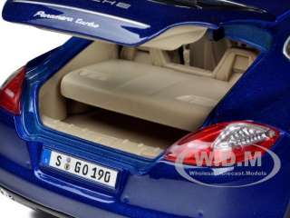 PORSCHE PANAMERA TURBO BLUE 1/18 DIECAST MODEL CAR BY MAISTO 36197 
