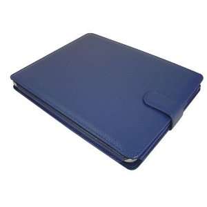    Modern Tech Blue PU Leather Folio Case for Apple iPad Electronics