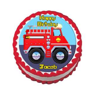 Fire Truck Birthday Party on Fire Truck Edible Fondant Cake Topper By Cookiecovers On Etsy Picture