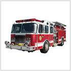 FIRE TRUCKS 22 Wall STICKERS Room Decals Engine Fireman  