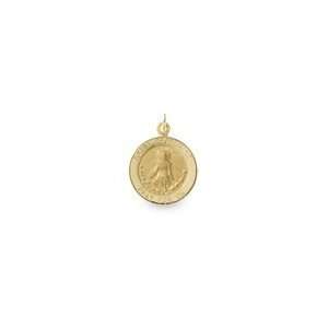   ZALES 14K Gold Engraved Saint Peregrine Medal Pendant lockets Jewelry