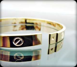 Designer Inspired Modern Cult Simple Bracelet Gold GP  