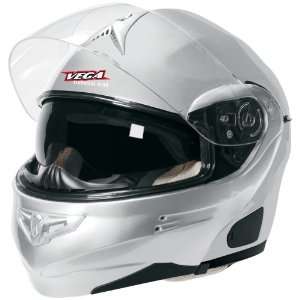 Vega Solid Adult Summit 3.1 Modular Motorcycle Helmet   Pearl White 