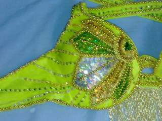 Professional Lime Green Belly Dance Costume BELLYDANCE  