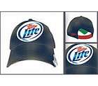new MILLER LITE distressed denim hat bottle cap opener  