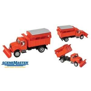      Dump Truck w/Snoplow & Salt Spreader (orange)   HO Toys & Games