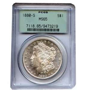  1880 S Morgan Silver Dollar MS65 PCGS