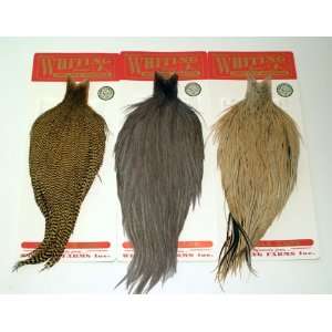  Whiting Farms Dry Fly Rooster Capes   Silver Grade: Sports 