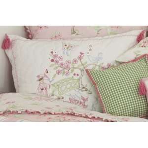  Whistle & Wink Quilted Pink Pagoda Standard Sham