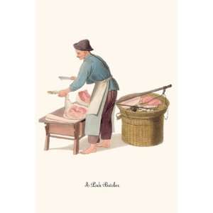  Pork Butcher by George Henry Malon 12x18