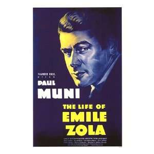  Life of Emile Zola Movie Poster, 11 x 17 (1937)
