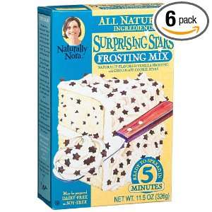 Naturally Nora Surprising Stars Frosting Mix, 11.5 Ounce Boxes (Pack 