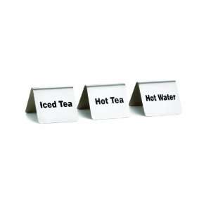 Stainless Steel Hot Tea Tent Sign 