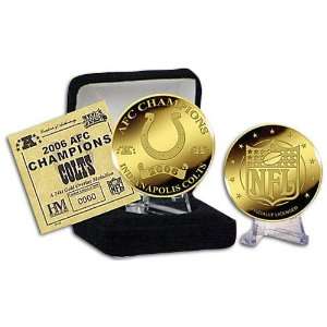  Colts Highland Mint 06 Champs 24 kt Gold Coin Sports 