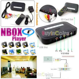 NBOX USB HDD TV MEDIA PLAYER RM RMVB  Divx SD CARD  