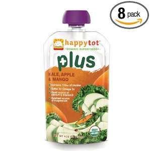 Happy Tot Plus Kale, Apple and Mango, 4.22 Ounce (Pack of 8)  