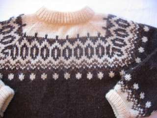 Stobi Icelandic Wool Sweater Brown EUC  
