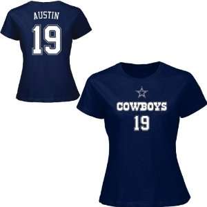   Cowboys Miles Austin Womens Name & Number T Shirt: Sports & Outdoors