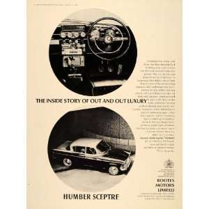  1965 Ad Humbler Sceptre British Car Automobile Interior 