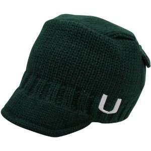 UM Hurricanes Hats : Top Of The World Miami Hurricanes Youth Green 