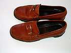 Womens Cole Haan 7.5B Natural Brown Leather Top Buckle 