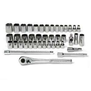   Metric 1/2 Inch Drive Socket Wrench Set, 42 Piece