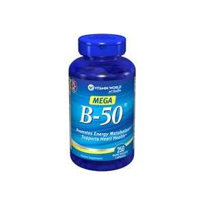  B 50 (Vitamin B Complex) Capsules 250 Capsules Health 