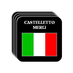  Italy   CASTELLETTO MERLI Set of 4 Mini Mousepad 
